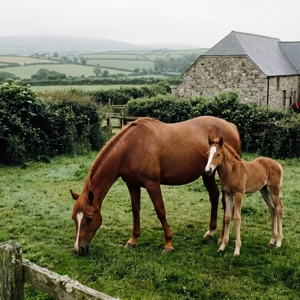 Élevage de chevaux au Relais équestre, Les Trois-Saints